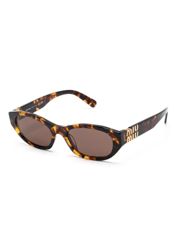 Miu Miu Eyewear 14L60M Sunglasses | Brown | FARFETCH