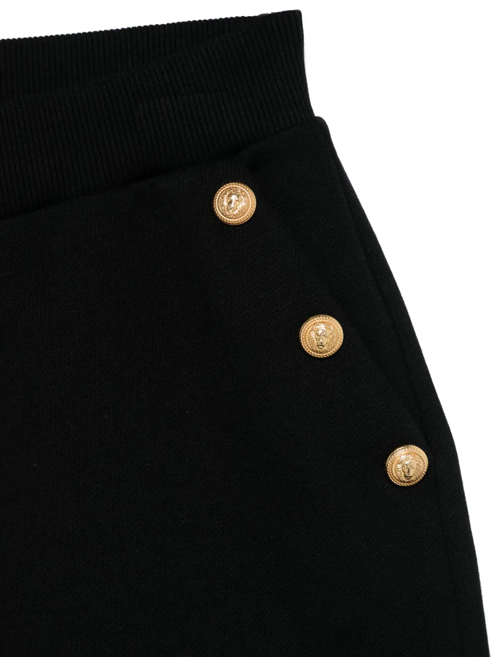 Balmain Kids Katoenen shorts Zwart