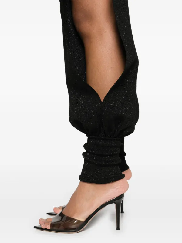 ANDREĀDAMO Wet Trousers | Black | FARFETCH PH