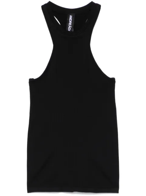 ANDREĀDAMO camiseta de canalé fino