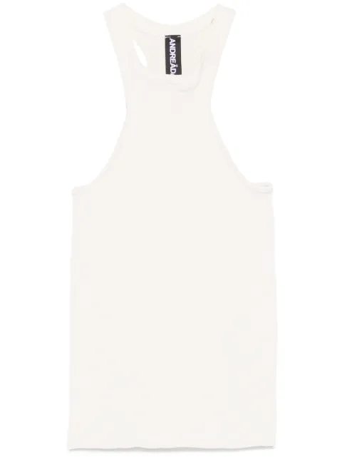 ANDREĀDAMO fine ribbed tank top