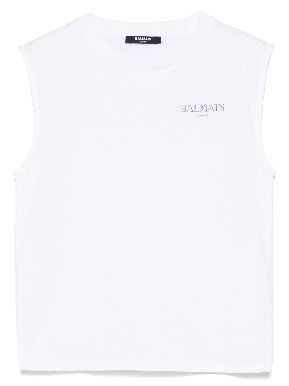 Balmain Kids logo-print T-shirt - White