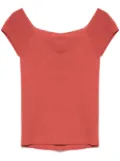 Eric Bompard Bardot-neckline top - Red