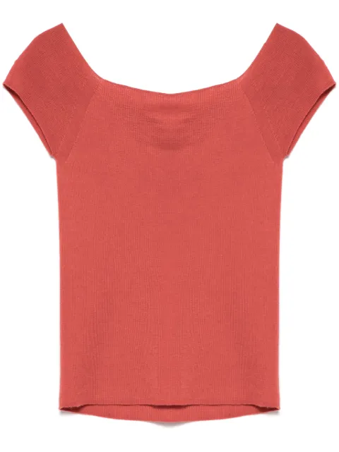 Eric Bompard top con cuello Bardot