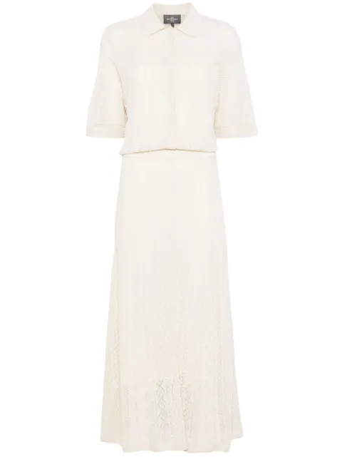 Eric Bompard pointelle polo dress