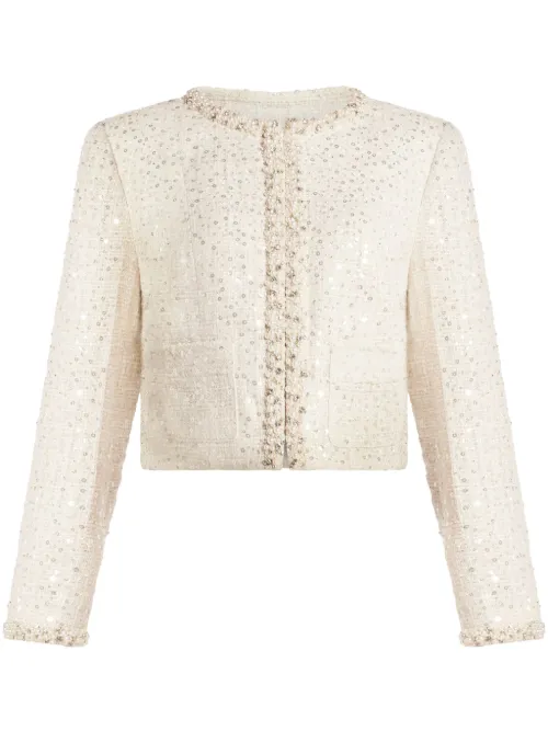Veste ornée de perles artificielles - LoveShackFancy - Modalova