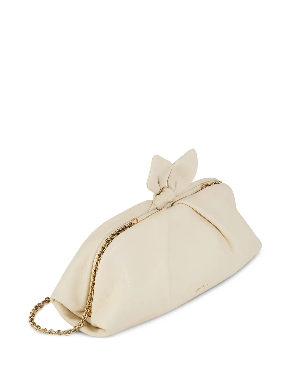 Aquazzura Kleine Bow Tie clutch - Wit