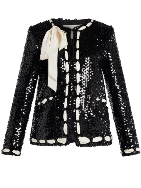 LoveShackFancy sequinned jacket 