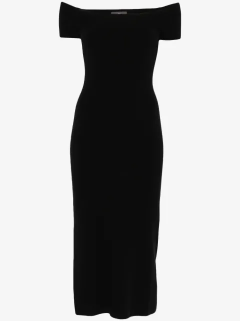 BOMPARD robe mi-longue à encolure Bardot