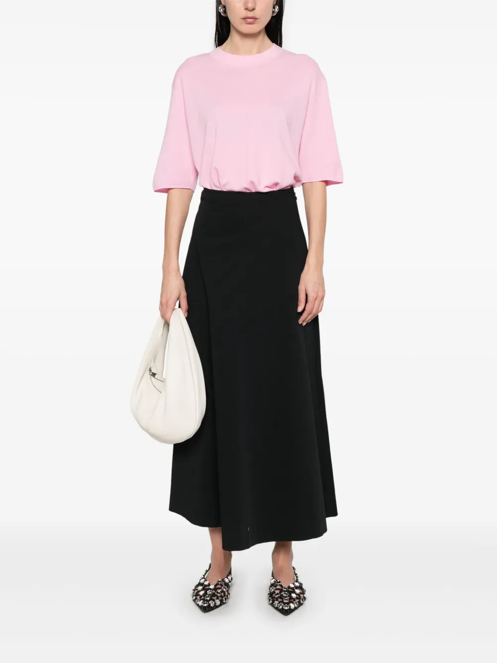 Eric Bompard Minimalist T-shirt - Roze