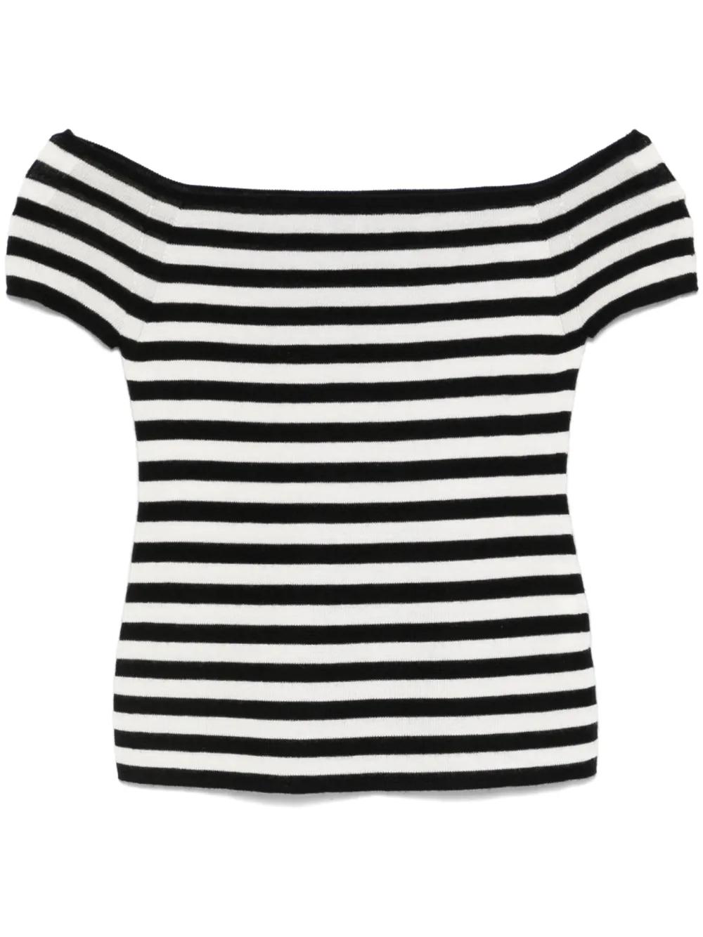 striped Bardot top