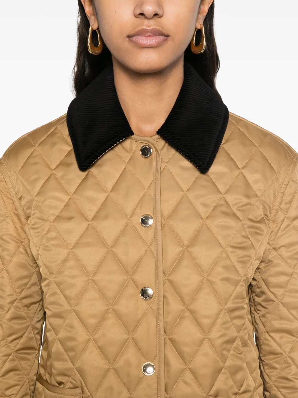 Burberry Gewatteerd jack Bruin