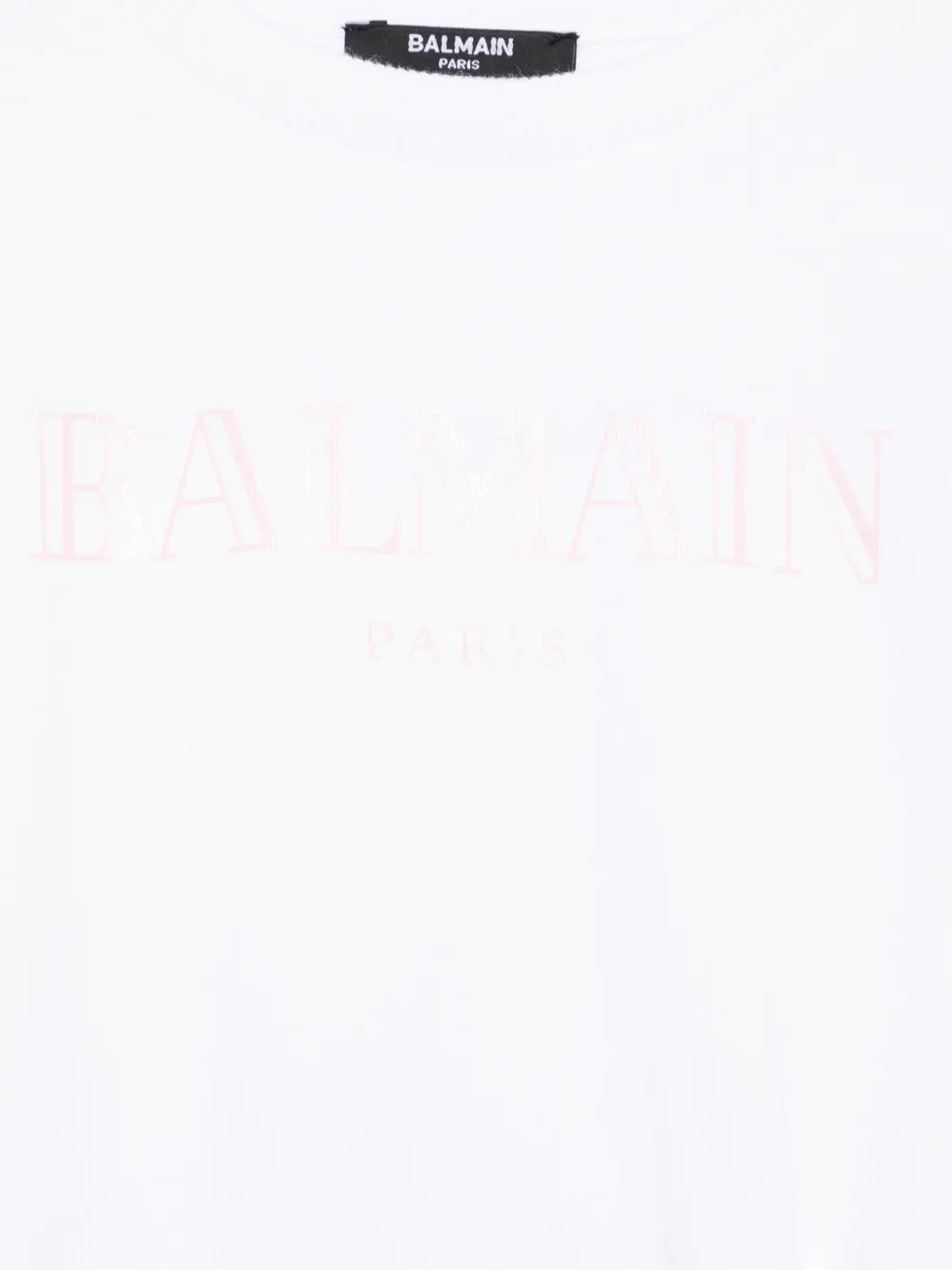 Balmain Kids Jurk met logoprint Wit
