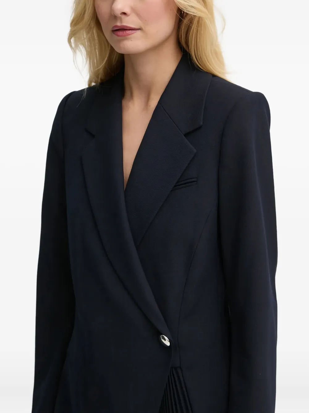 A.l.c Callen Pleated Blazer Mini Dress In Blue
