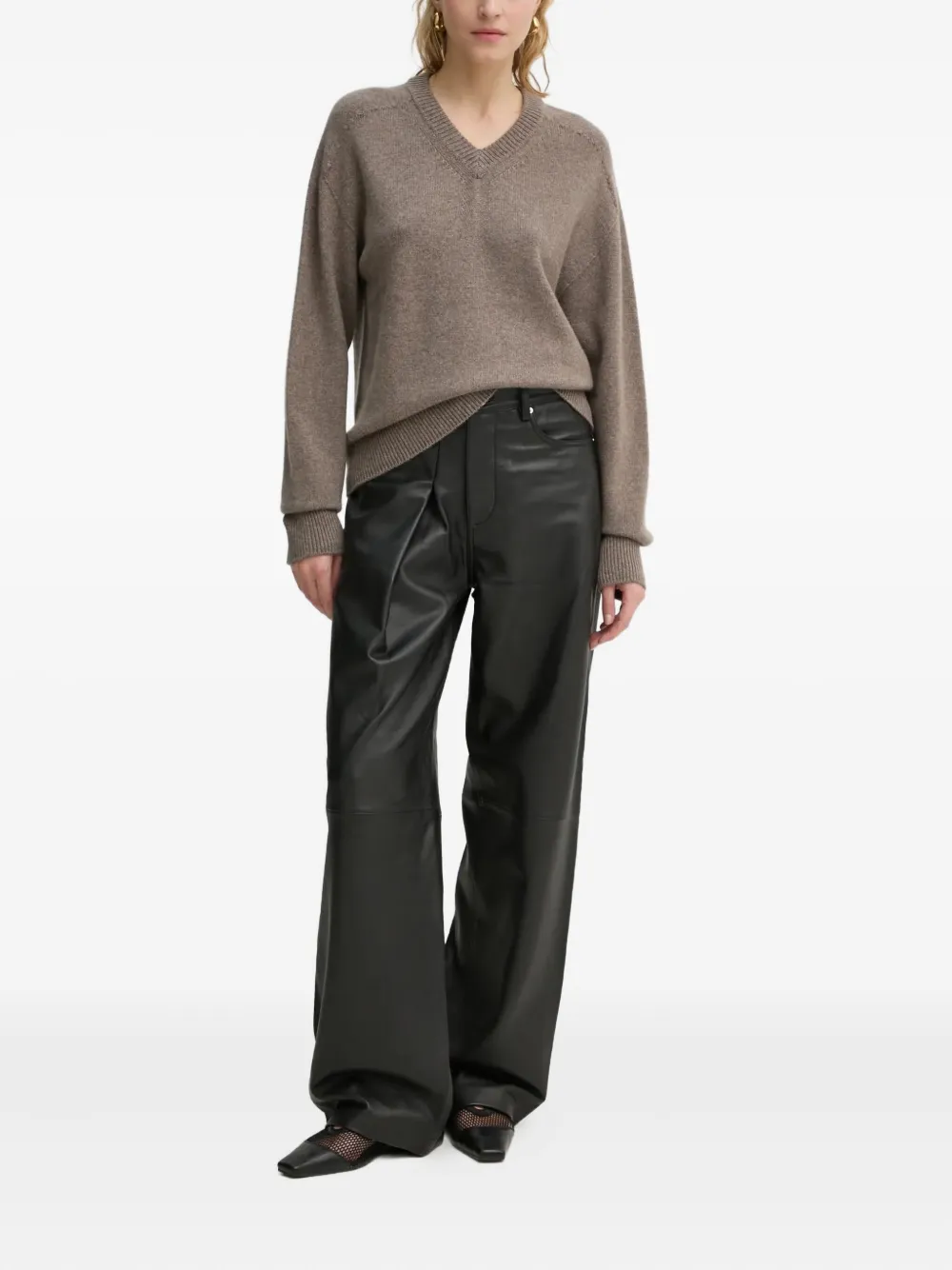 A.l.c Calven Sweater In Brown