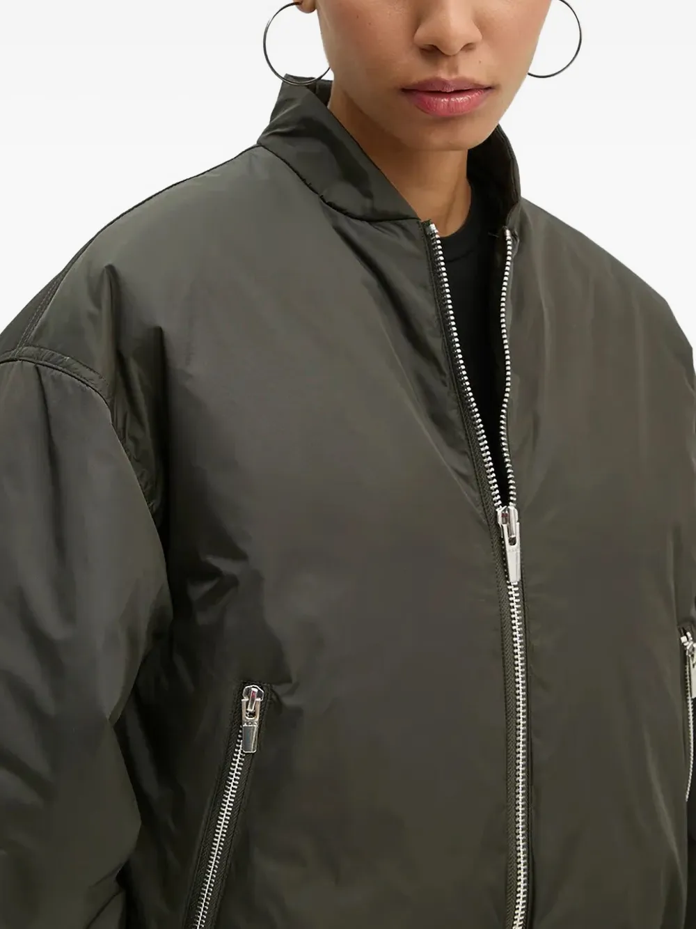 A.l.c Zane Bomber Jacket In Gray