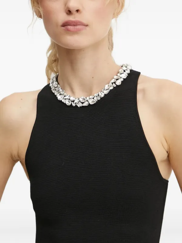 A.L.C. crystal-embellished Sleeveless Top | Black | FARFETCH
