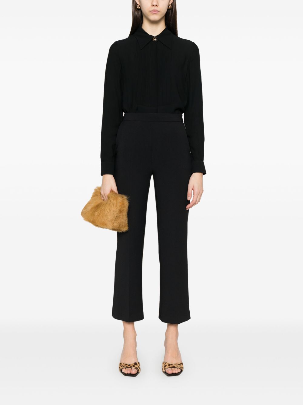 Elisabetta Franchi Crêpe blouse - Zwart