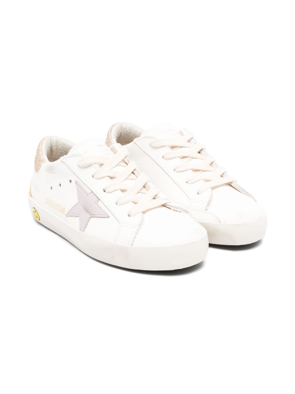 Golden Goose Kids Super-Star low-top sneakers Wit