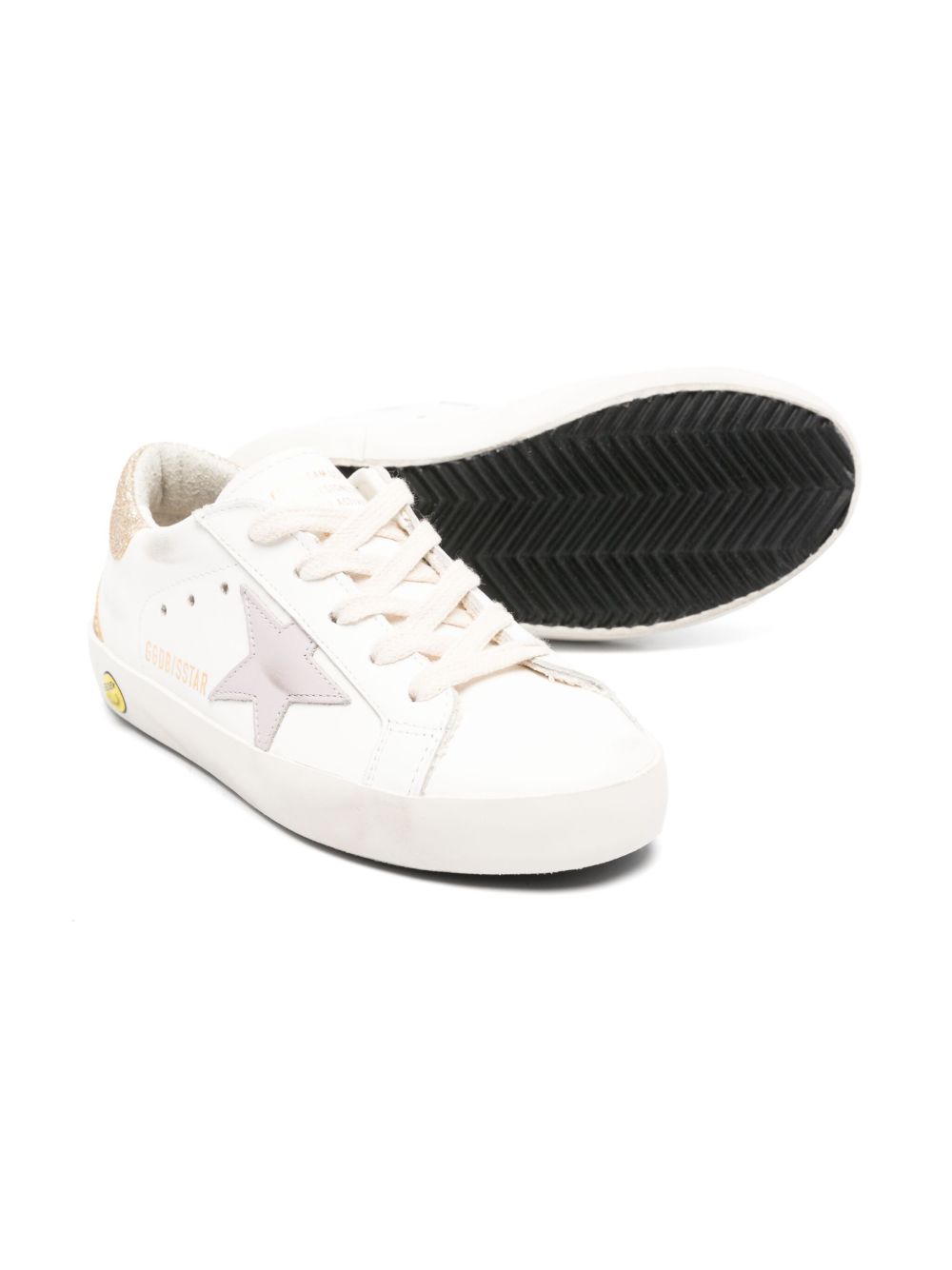 Golden Goose Kids Super-Star low-top sneakers Wit