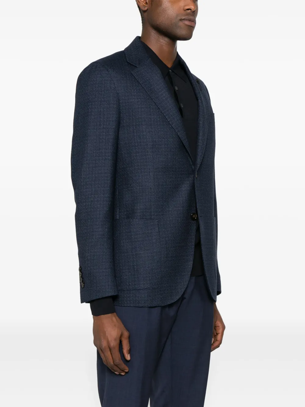 Lardini Blazer met enkele rij knopen Blauw