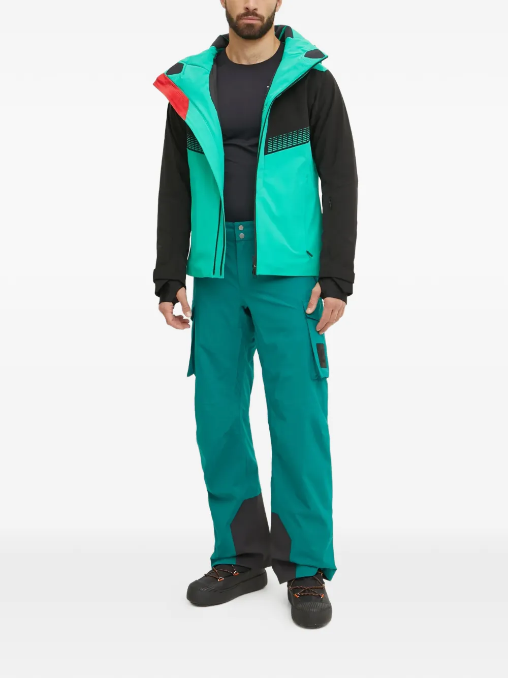 Helly Hansen cargo logo ski trousers - Groen