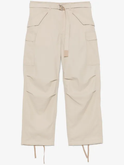 sacai belted trousers