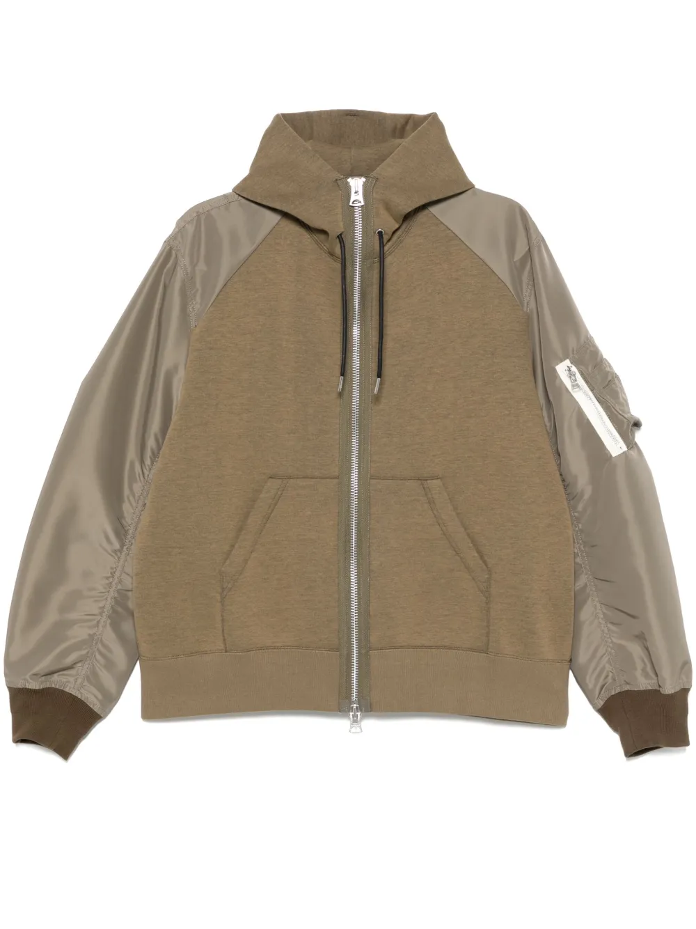 panelled hoodie