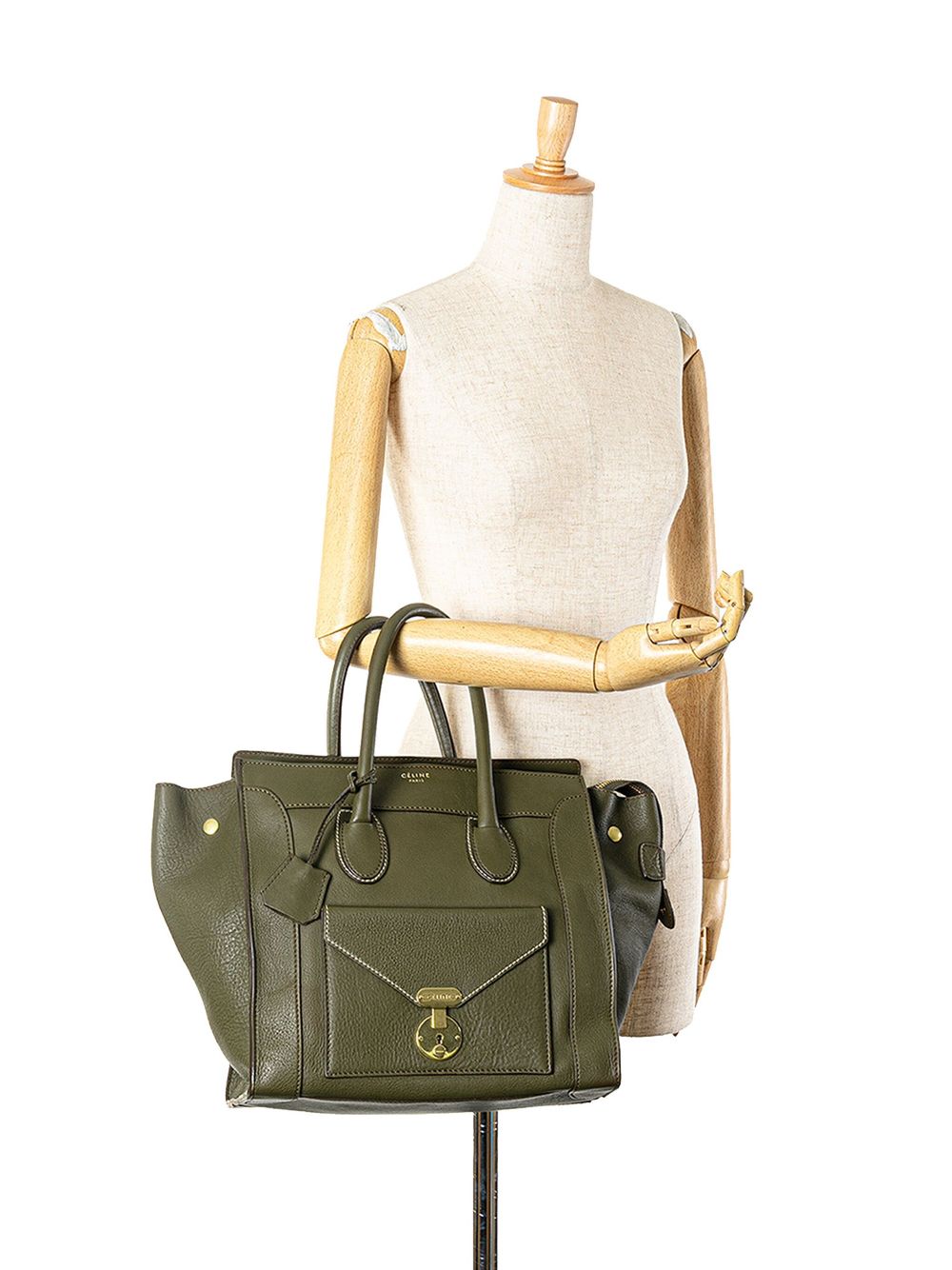 Céline Pre-Owned 2010 Mini Leather Envelope Luggage tote bag - Groen