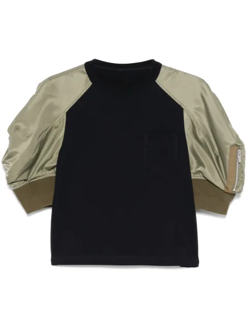 sacai panelled T-shirt 