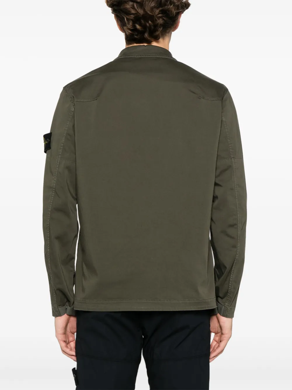 Stone Island Giacca-camicia con applicazione Compass | Abbigliamento | Image 4