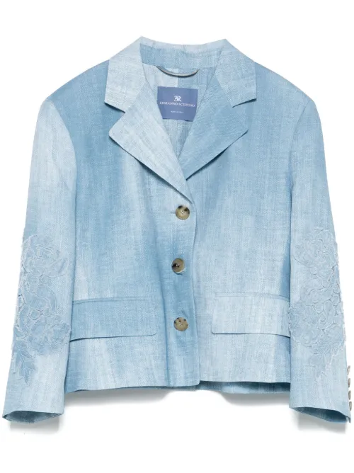 Blazer à dentelle appliquée - Ermanno Scervino - Modalova