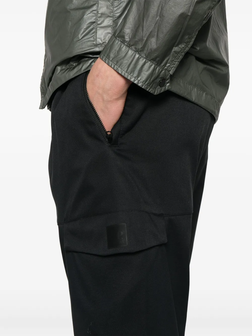 C.P. Company Broek met toelopende pijpen Zwart