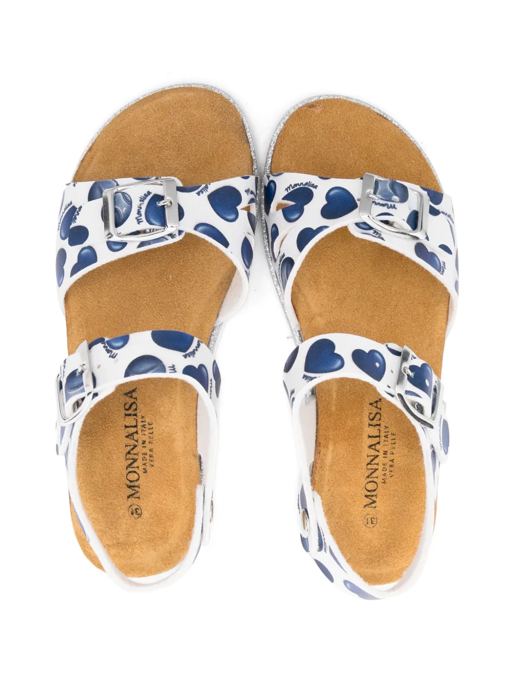 Monnalisa Sandalen met print Wit