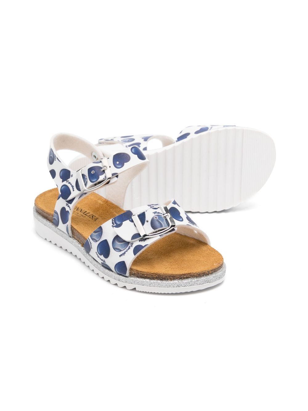 Monnalisa Sandalen met print - Wit