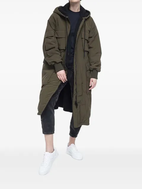 Iceberg embroidered-logo hooded coat