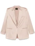 THE ANDAMANE satined blazer - Neutrals