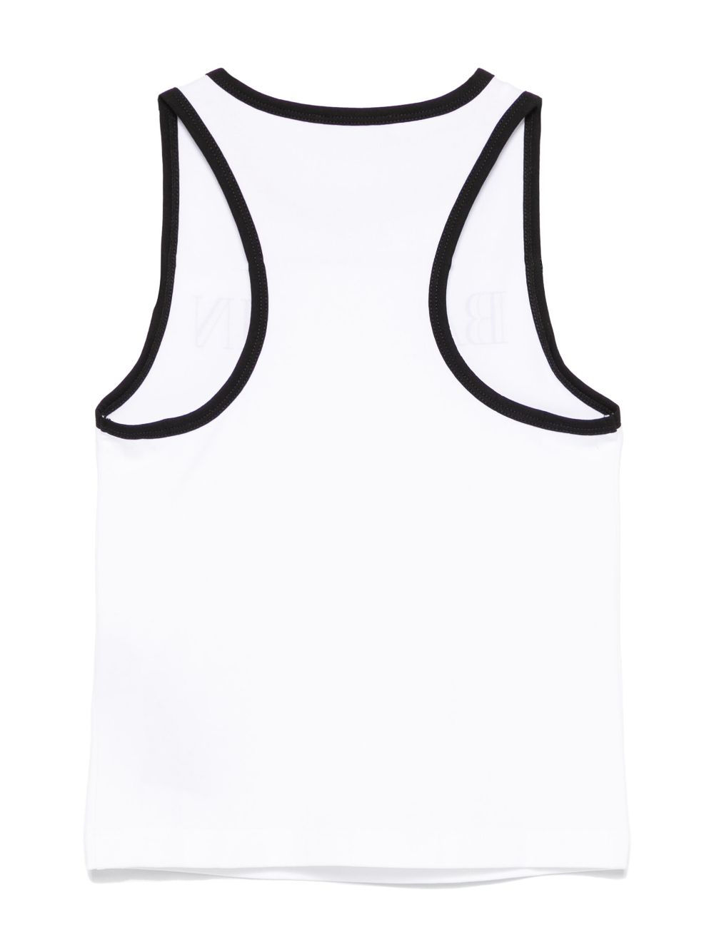 Balmain Kids logo-print tank top - White