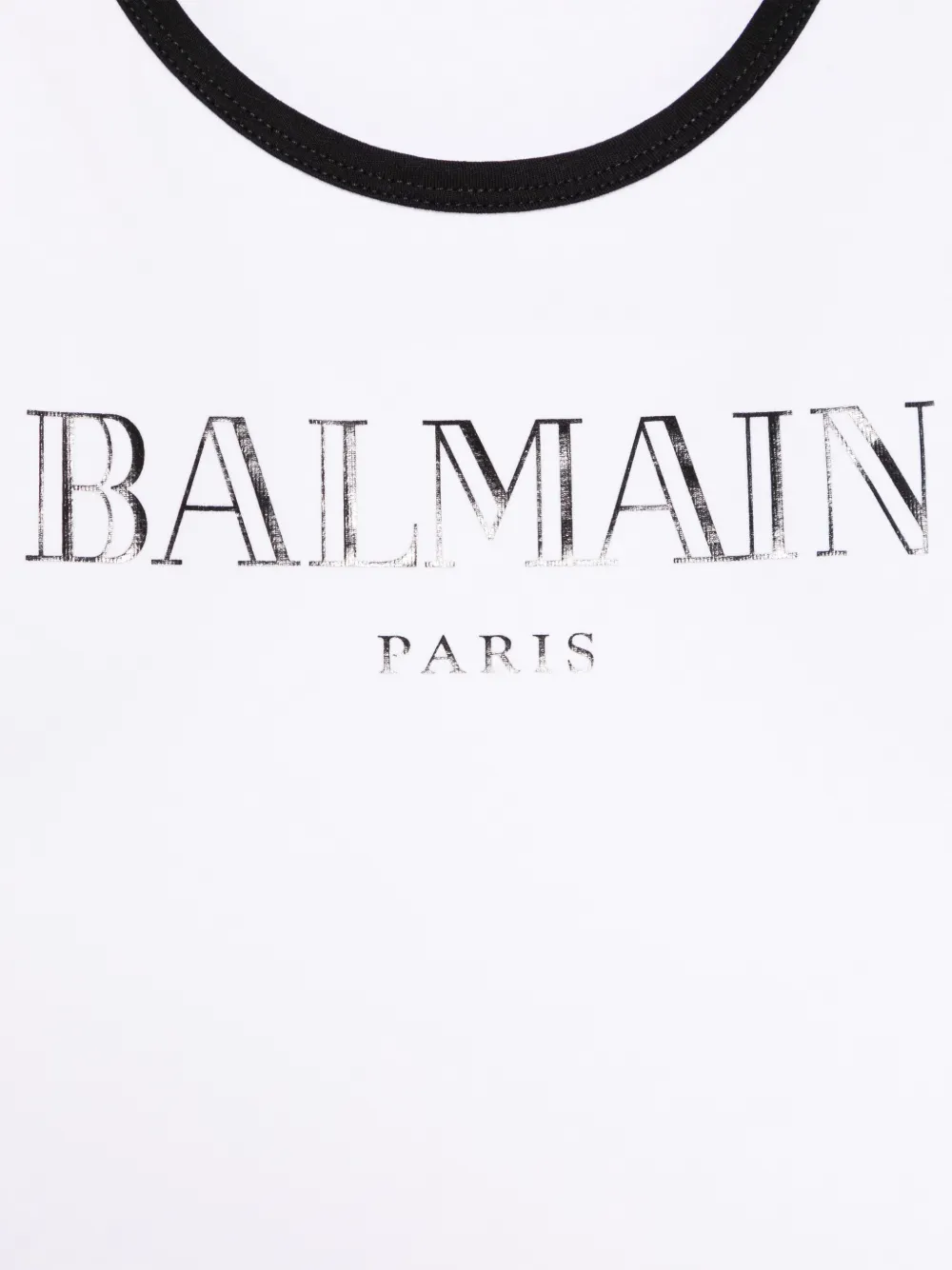 BALMAIN LOGO-PRINT TANK TOP