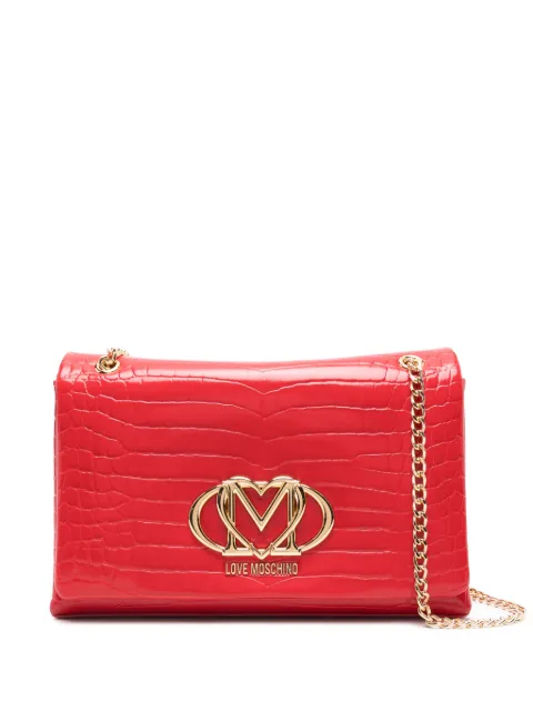 Love Moschino Crossbodytas met krokodillenleer-reliëf
