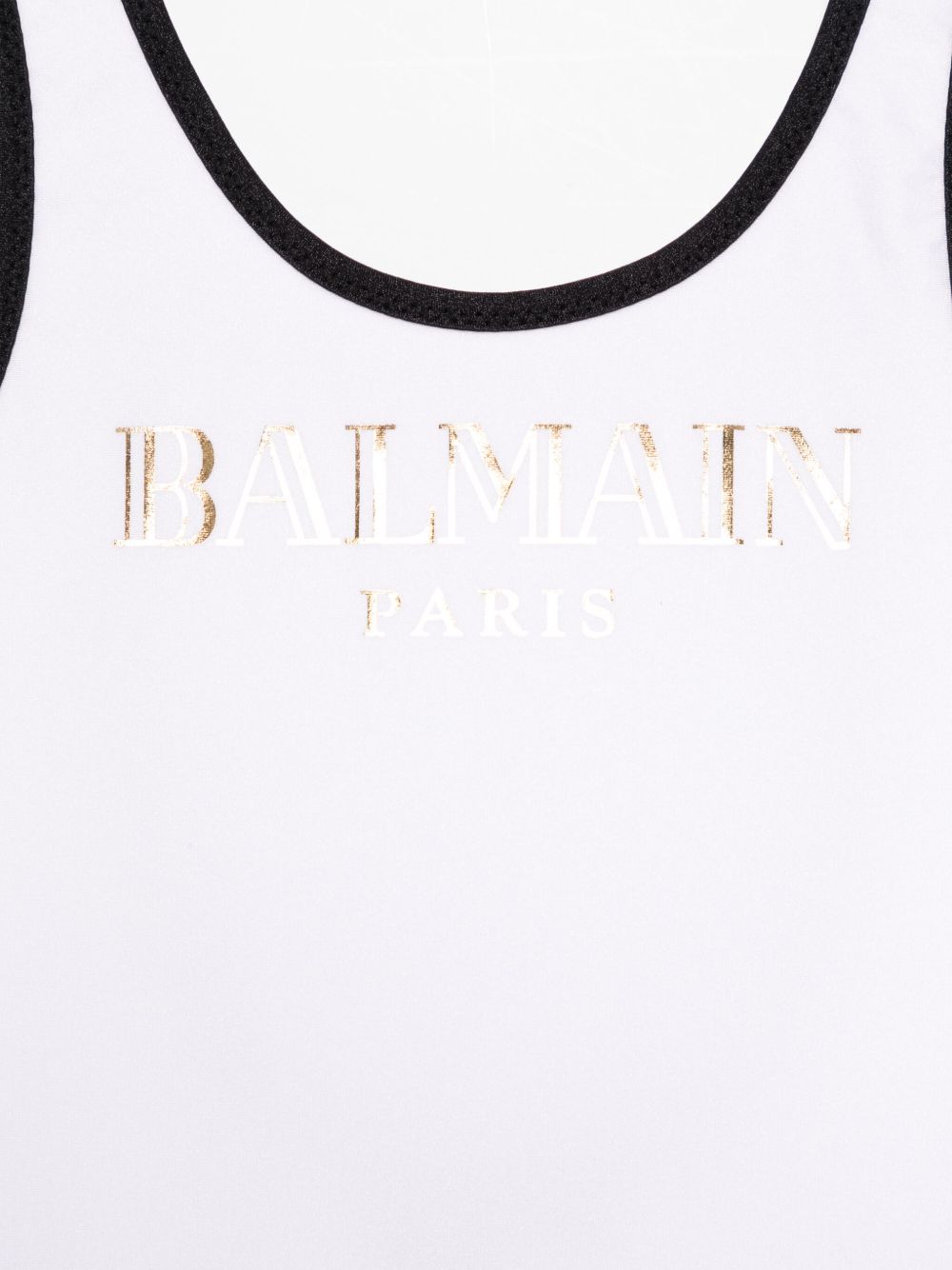 Balmain Kids Badpak met logoprint - Wit