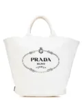 Prada Pre-Owned 2000-2023 Canapa Logo satchel - White