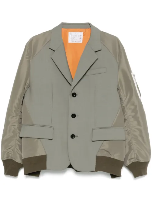 Blazer à empiècements - sacai - Modalova