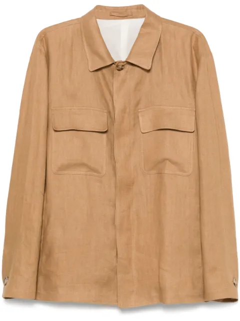 Lardini linen overshirt 