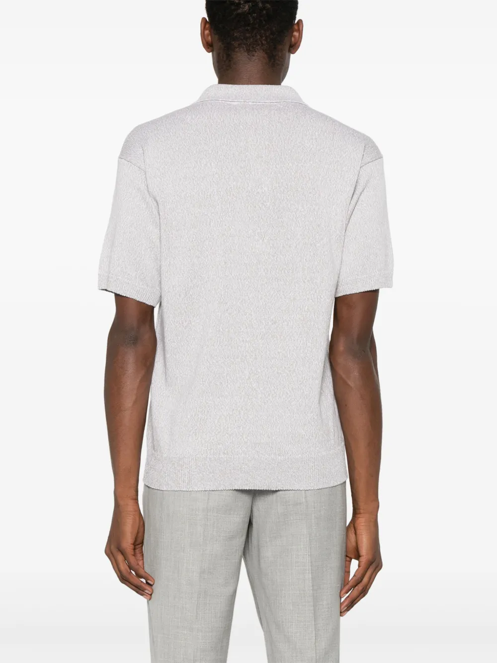 Lardini Gebreid poloshirt Beige