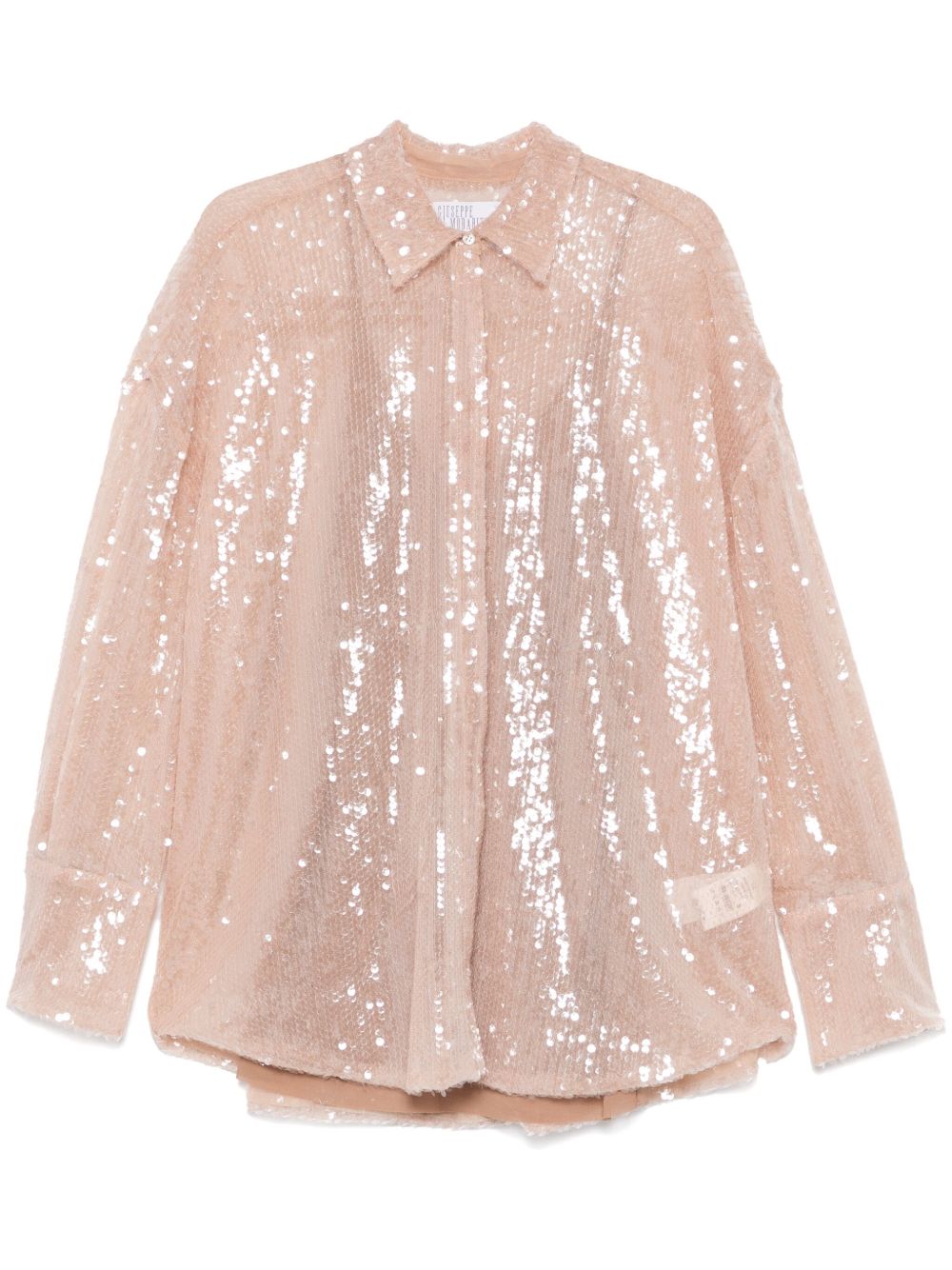 GIUSEPPE DI MORABITO SEQUIN-EMBELLISHED SHIRT