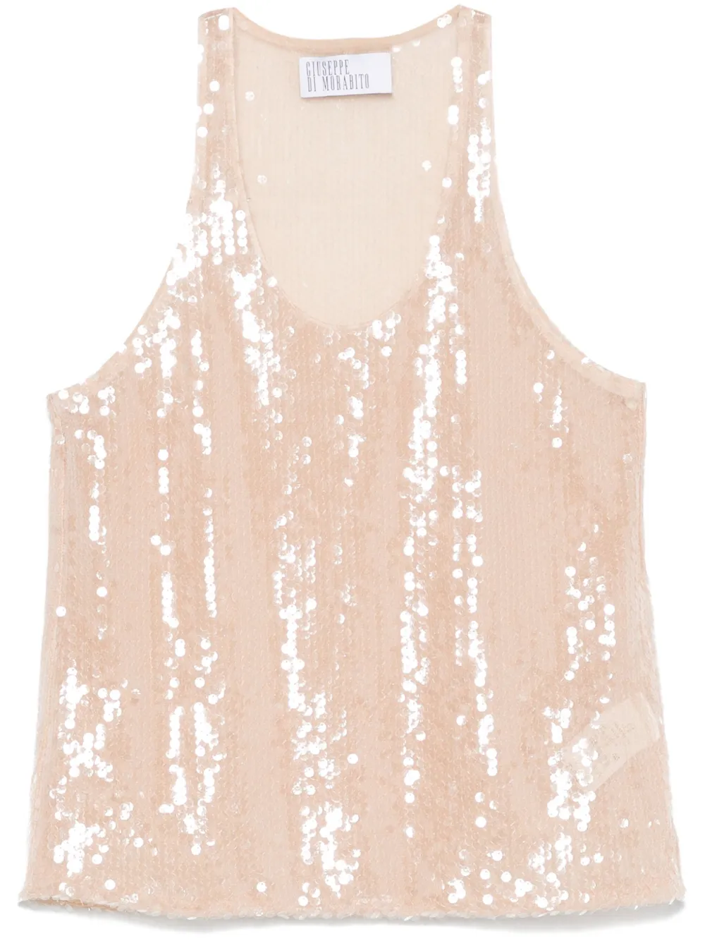 sequinned tank top