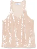 Giuseppe Di Morabito sequinned tank top - Neutrals