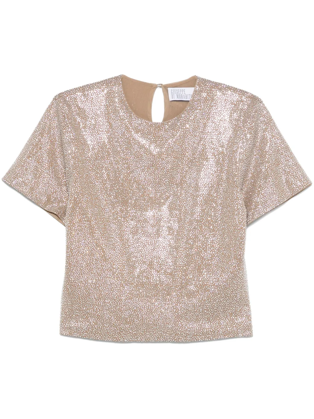 crystal-embellished T-shirt