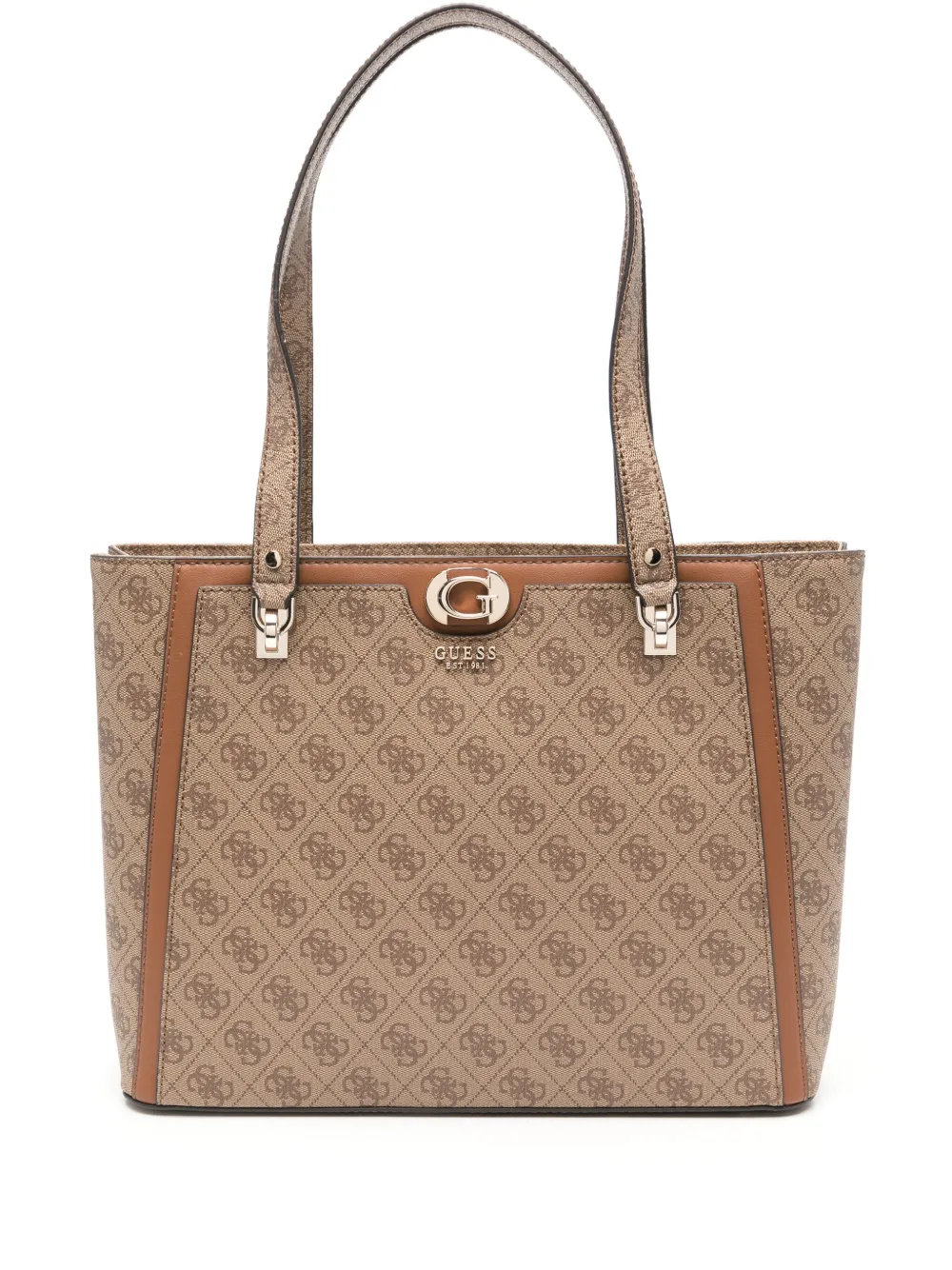 GUESS USA monogram tote bag | Brown | Image 1